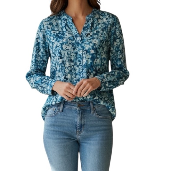 Zero Button Down Top Size S